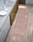 By Suardi Tappeto Suardi Passatoia Cucina Bagno Modello DUBLINO col ROSA Made in Italy (55x115cm)