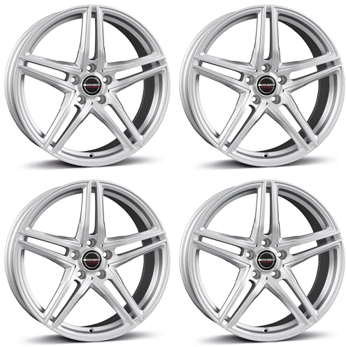 4x Borbet Felgen XR 7.5x17 ET30 5x112 brilliant silver kompatibel mit Toyota Supra