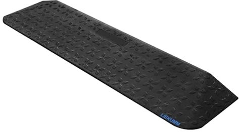LIEKUMM Rubber Threshold Ramp 5 cm Height, Non-Slip Wheelchair Ramp with Star Pattern, 1000 kg Capacity Kerb Ramp for Doorways, Steps, Kerbs, Scooters, Pushchairs