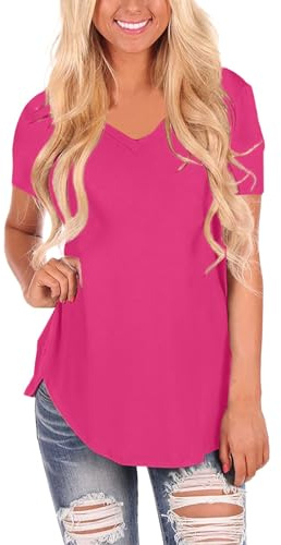 Maglie In Viscosa Saldo Camicia Donna Colorate Cotone Verde Fucsia Elegante Cammello T Shirts Bianca Xs Maglia Maniche Corte T Shirts Giallo Fluo Maglietta Rossa Ragazza 14 Anni Mezze Maglie Da