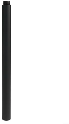Drhomeam Duschsystem-Verlängerungsstange, 30 cm, Edelstahl, Dusch-Verlängerungsrohr, Badezimmer-Duschrohr-Kopf-Verlängerung, verchromt, Schwarz