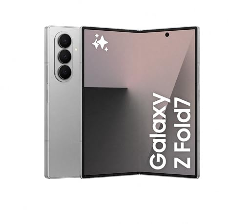 Samsung Galaxy Z Fold7 512GB - Galaxy AI, Ligero y Plegable, Pantalla Grande, Cámara 200MP, Memoria 12GB, Gris Plata, Garantía del Fabricante 3 Años + 1 año Extra (Versión Española)