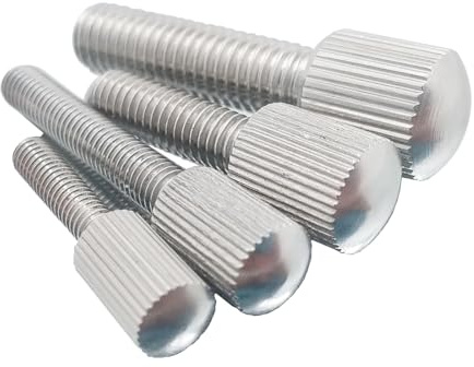 Foyoram M8x30mm Rändelschraube Nicht-Standard-Befestigungselement Daumenschrauben Fingerschrauben Edelstahl 4 stück (M8 x 30 mm)