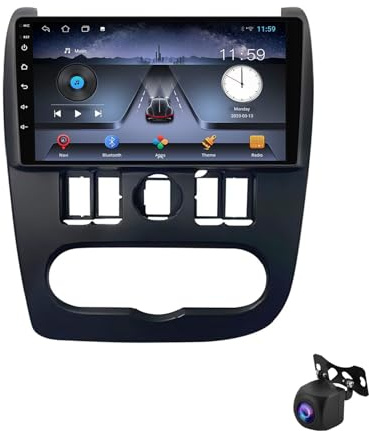 Autoradio Android 13 da 9 per Lada Largus 2012-2021, stereo touchscreen HD, Bluetooth 5.0, GPS, CarPlay, Android Auto, ricevitore audio integrato, navigazione satellitare
