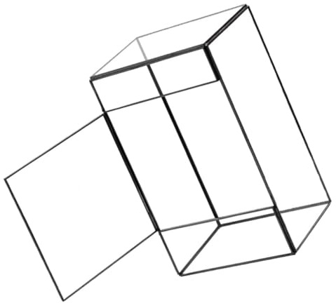 Levemolo Handgefertigtes Glas Terrarium Mini Ökosystem Tischdekoration Mikrolandschaft DIY Pflanzenhalter Klarer Pflanzgefäß für Wohnzimmer Garten Büro Fensterbank