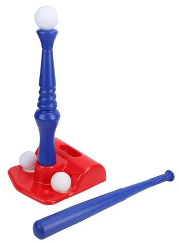 Ejoyous T-bollsset för Barn, Plastbaseballträningsleksak för Hand-ögonkoordination Inomhus Utomhuslek