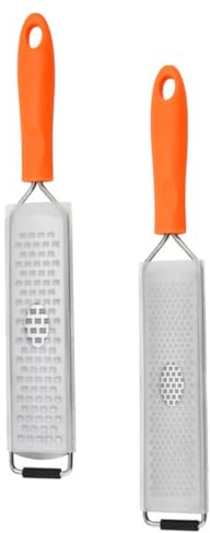 SHINEOFI Râpe à Légumes 2 Pièces en Acier Inoxydable 304, Lot Râpe à Fromage et Trancheuse Multifonction pour Fruits et Légumes, Ustensile la Cuisine Solide, Coupe Manuel Pratique