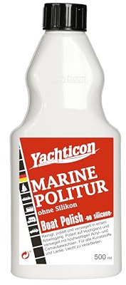 YACHTICON Marine Politur 500 ml - Silikonfreie Politur für Boot, Reinigt, Poliert und Versiegelt, Dauerhafter Schutz und Hochglanz