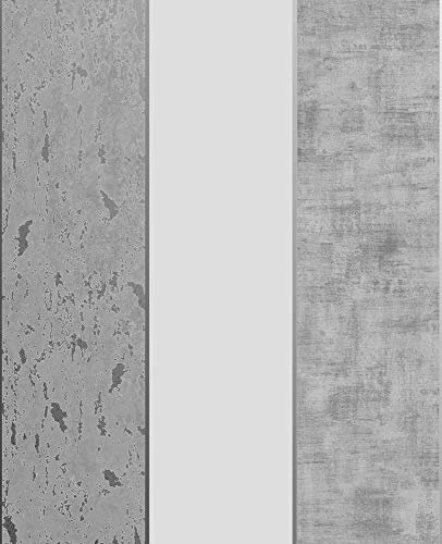 Super fresco Grey Milan Suede Effect Striped Wallpaper | Paste The Paper Application | Grey Striped | Eco-Friendly