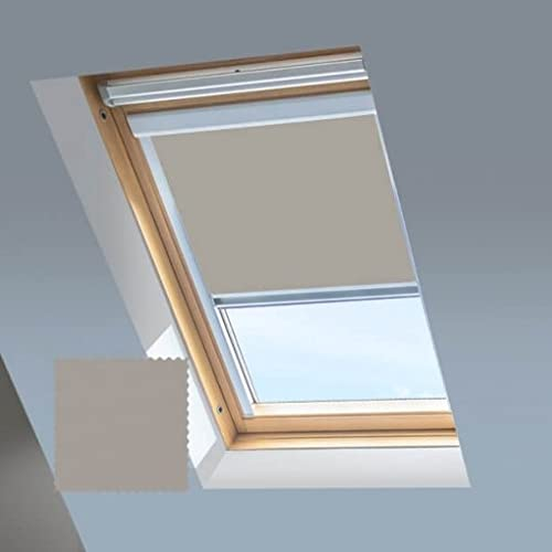 Dachfensterrollos für Velux Dachfenster Verdunkelungsrollo Fenster Code F08 Hellgrau