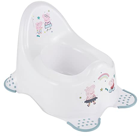 keeeper Peppa Pig Babytopf, Ab ca. 18 Monate bis ca. 3 Jahren, Anti-Rutsch-Funktion, Adam, Nordic White