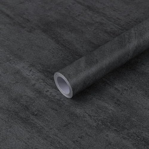 Hode Klebefolie Möbel Grau 60x300cm Möbelfolie Betonoptik Selbstklebende Folie für Möbel Küche Fensterbank Schrank Dunkelgrau Wasserdicht Tapeten | 60X300cm Möbelfolie Selbstklebende Folie für Möbel Küche Fensterbank Schrank Tische Dunkelgrau Wasserdicht Tapete