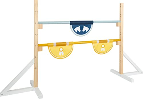 Small Foot Obstacle pour Enfants en Bois, Jouet d'extérieur pour Jouer au Cheval et Le Hobby Horsing, 12398