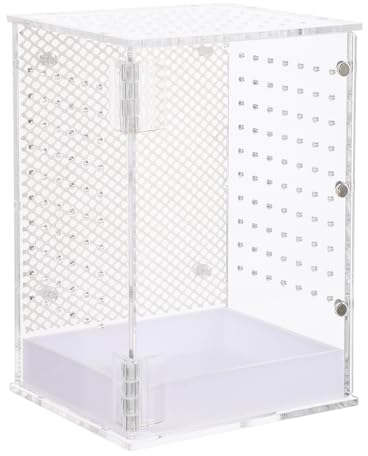 minkissy Reptilienzuchtkoffer Acryl-spinnenfütterungsbox Wetterfestes Material