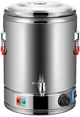 ANSNOW Distributore Di Bevande in Acciaio Inossidabile, Distributore Di Caffè con Acqua Calda Elettrico, Controllo Della Temperatura da 30-110 Gradi per Ristorante, Negozio Di Bevande/con Rubinetto/