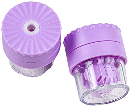 osiuujkw Strumento per la pulizia delle lenti a contatto in ABS Manuale professionale Circolare Campeggio Escursionismo Accessori per contenitori di ricambio, Viola