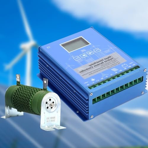 KYZTMHC 12V 24V 48V Contrôleur Solaire 300W 400W 500W 600W 800W 1000W Controleur de Charge Solaire MPPT Régulateur De Tension Solaire Écran LCD pour Lithium Plomb-Acide(12V,800W)