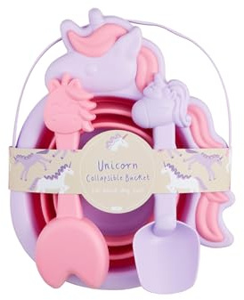 Mud Pie Unicorn Collapsible Bucket