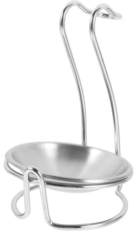 PRETYZOOM Soporte Para Cucharón De Acero Inoxidable Pequeño, Estante Para Cucharas y Cubiertos, Resistente y Fácil De Limpiar, Para Cocina y Mesa, Soporte Compacto Para Utensilios De Cocina