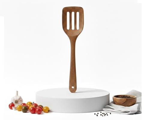 BRACOP® Spatulas For Cooking Wooden Serving Spoons Kitchen Utensil Spatulas Cutlery Set Of 1 Pcs Indian Cooking Tools Kitchen Accessories Wooden Spatula Spoons Food Serving Spatula Indian Gifts
