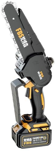 Mini Scie à Chaîne Électrique Mini Tronçonneuse Électrique Sans Fil Brushless de 8 Pouces,Petite Tronconneuse Thermique,Petite scie à chaîne portable pour la Coupe du bois,l'élagage le Jardin