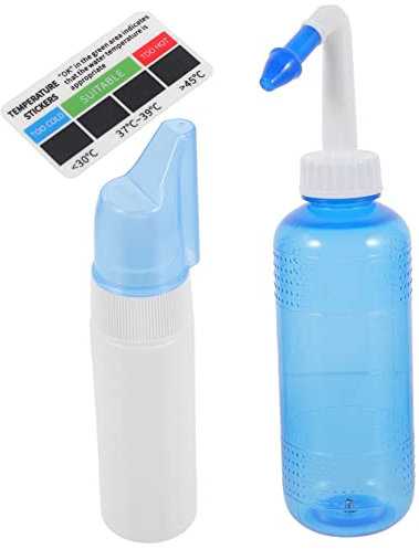 Mikinona Irrigatore Nasale Portatile Per Adulti e Ragazzo Ragazza Detergente Per Risciacquo Nasale Strumento Per Irrigazione Domestica