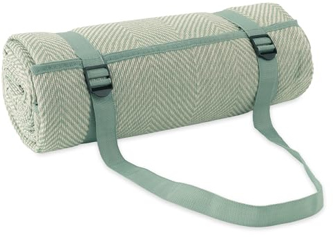 Paco Home Picknickdecke Outdoor wasserdicht - Faltbar & leicht, Sand- & schmutzabweisend - Stranddecke Camping Garten Festival Decke, Farbe:Grün, Größe:200x200cm
