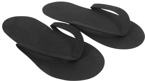 Yardenfun Infradito Viaggio Donna in Eva Nero, 12 Paia di Pantofole Pieghevoli Morbide e Comode, Asciugatura Rapida Perfette per Spa, Casa e Viaggi