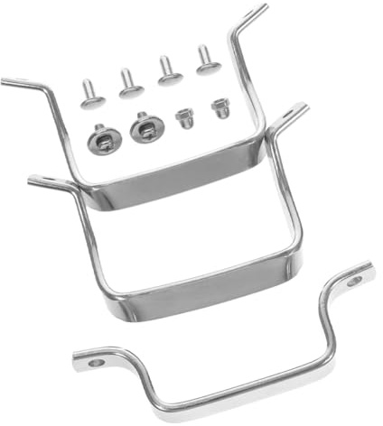 SHINEOFI Asas de Acero Inoxidable para Ollas 3 Piezas 2 Asas Laterales Grandes Resistentes al Calor Repuesto Ergonómico para Utensilios de Cocina y Tapas