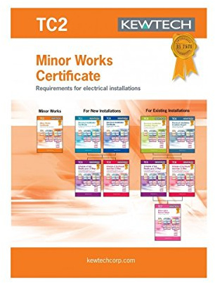 Kewtech Corporation TC2 Electrical Installation Minor Works Certificate, Black