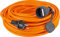 as - Schwabe alargador de Cables 5 m H07BQ-F 3G2,5 - Cable de extensión 230 V/16 A - con Tapa de protección - Resistente al Polvo y a Las Salpicaduras IP44 - Naranja, 59205