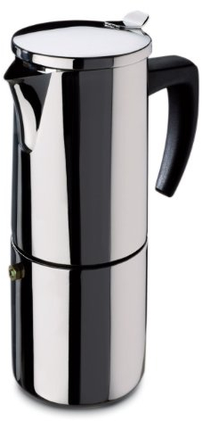 Fagor - Cafetera Inox Etna4, 4 Tazas, 380 Ml, Acero Inox, Asa Soft