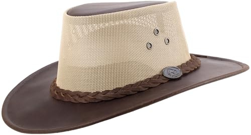 Scippis Darwin Cooler Läderhatt - S (54-55 cm) mörkbrun