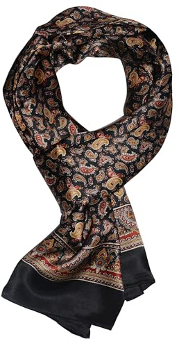 UK_Stone 100% Seide Paisley Blumen Halstuch Herren Schal