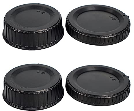 Camera Body Cap & Rear Lens Cover for Nikon D90 D80 D850 D800 D780 D750 D7500 D7200 D7000 D5600 D5200 D3500 D3300 kit Nikon AF/AF-S/AF-P Lens.(2 Pack)