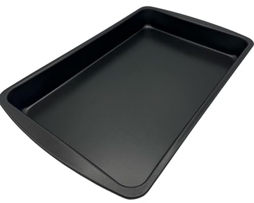 TIJAR® Baking Tray, 3cm Deep, Non Stick, Baking & Desserts, Bread, Double Coated Bakeware (30 CM)