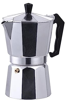 Italian Espresso Maker, Top Maker Mocha Pot, 1, 2, 3, 6 & 9 Cup Stove Top Coffee Percolator Moka Pot, Pot Jug, Brewing Rich Coffee, for Use on Cooker Gas Electrothermal Furnace Espresso (300ml)