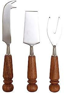 DKD Home Decor Cuchillos para Queso de la Marca, Multicolor (1,5 x 2,75 x 18,5 centímetros)