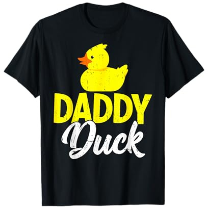 Lindo pato pato amante divertido papá pato día del padre Camiseta