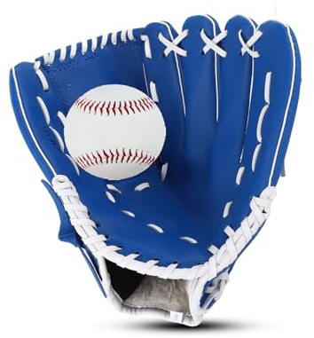 HERCHR Gant De Baseball, Gant De Baseball Softball 12,5 Pouces Gant De Baseball Confortable pour L'entraînement des Jeunes Enfants Et Les Débutants