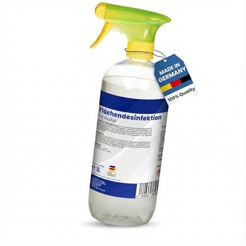 Mr. Perfect® alkoholisches Flächendesinfektionsmittel 1L - Hochwirksame Flächendesinfektion mit Alkohol - Ideales Desinfektionsmittel für alle glatten Oberflächen