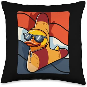 Boomerang Duck Throw Pillow