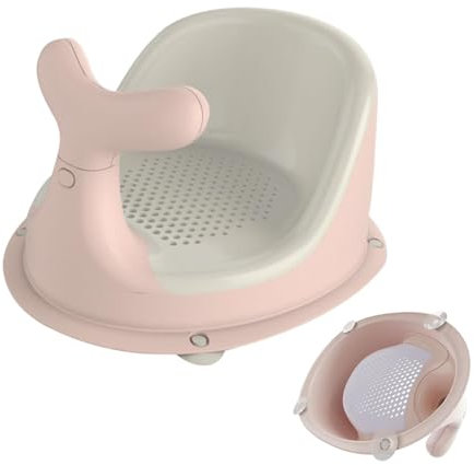 Baby-Badesitz – abnehmbarer Duschstuhl, bequeme Baby-Badewannenstütze | Baby-Badesitz, rutschfester Badesitz für Kleinkinder, rutschfester Baby-Badesitz für Sit-Up-Badesitz für Babys im Alter von 0–24