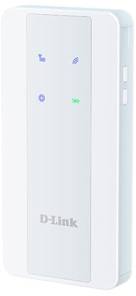 D-Link F518 5G NR AX1800 Wi-Fi 6 Mobile Hotspot – Portable 5G Router with Power Bank Function, Huge 8000 mAh All-Day Battery, Dual-Band Wi-Fi, WPA3 Security