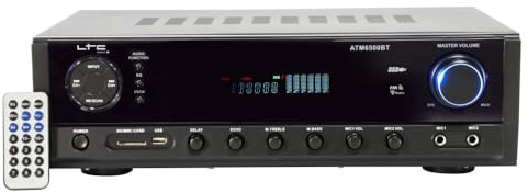 LTC - ATM6500BT - Amplificateur HIFI de 2 x 50W - USB, SD et Bluetooth - Noir
