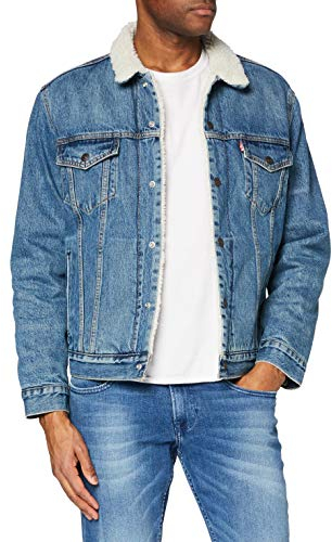 Levi's Type 3 Sherpa Trucker Veste Homme, Fable, M