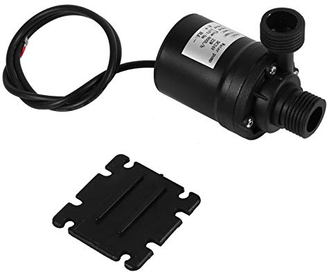 Brushless, DC 24V G1/2 Thread Water Circulation Pump Low Noise Brushless Motor Submersible for Aquarium Pond Solar Fountain