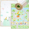 Mamabrum Tapis de jeu pour bébé - 120 x 180 x 0,5 cm - Non toxique - Tapis de sol épais - Tapis en mousse - Pliable - Imperméable - Antidérapant - Portable - Forêt et ville