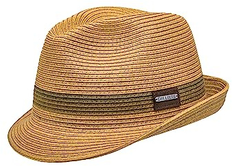 CHILLOUTS Fort Myers Panama-hatt för män, 83 brun/oliv, XL
