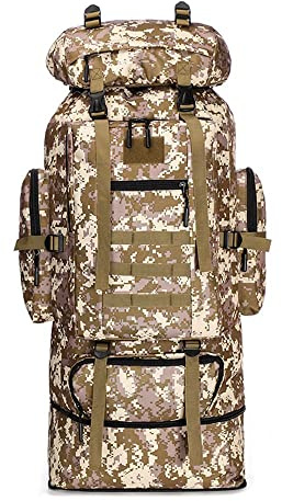 NC Wanderrucksack 100L Rucksack Große Kapazität Tarnung Freizeitrucksack Wasserdichtes Klettern Trekkingrucksack Rucksack Reiserucksack